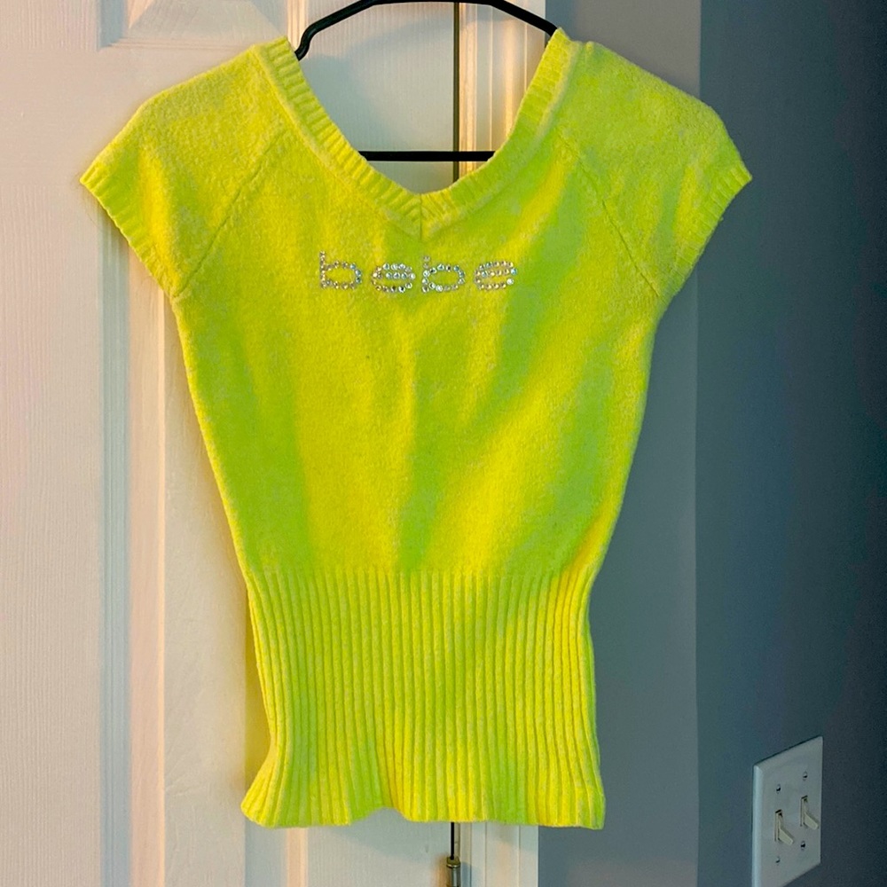 Bebe hot yellow shirt